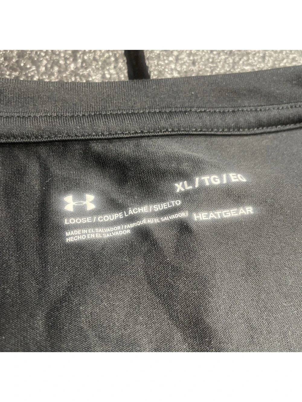 Under Armour HeatGear Long Sleeve Men's Black XL lightweight Thin Shirt